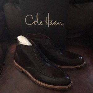 NEW Cole Haan Henry Boot Burgundy Size 11.5